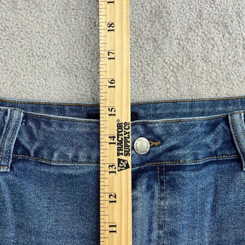 NEW Well Worn Wide Leg High Rise Jeans Women's Size 16/36 Stretched - Picture 9 of 14